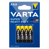Baterii AAA Varta Super Heavy Duty LR3 1.5V, blister 4 buc