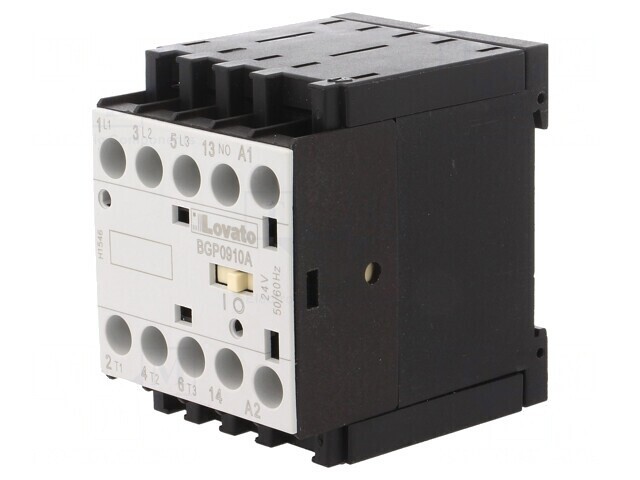 Contactor 3P 24VAC 9A 3 Aux NO