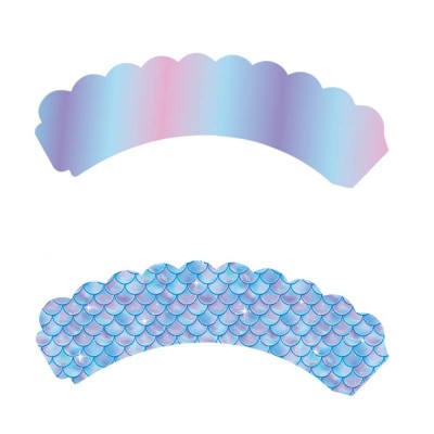 Set 6 Accesorii pentru Prajituri Sirena, Cyrax, Colectia Mermaid, 22.7 x 8.7 cm, Multicolor foto