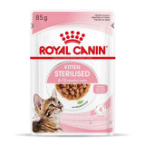 Cumpara ieftin Royal Canin Kitten Sterilised hrana umeda pisica (in sos), 85 g