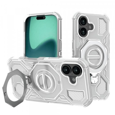 Husa pentru Apple iPhone 17, Techsuit, Carbon Shield Pro, Alba foto