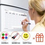 Planner magnetic lunar 42&amp;#215;30 cm, Visual, cu accesorii incluse
