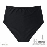 Slip de baie menstrual cu talie &icirc;naltă - Selena - L, Negru