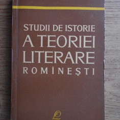 Alexandru Dima - Studii de istorie a teoriei literare romanesti