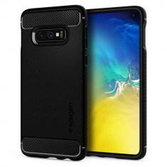 Husa Spigen Rugged Armor pentru Samsung Galaxy S10E Negru Mat