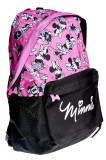 Rucsac gimnaziu 1 compartiment, 1 buzunar 42x30x14 cm Minnie, Litera