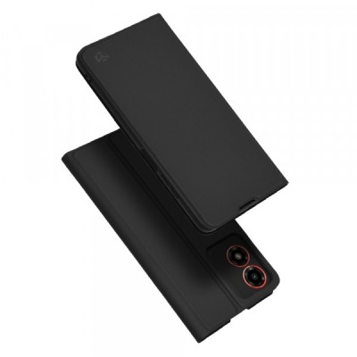 Husa pentru Motorola Moto G04s / E14 / G04, Techsuit, Magskin Book, Neagra foto