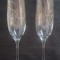 Serviciu-set 2 cupe sampanie din Cristal Bohemia ,ceremonii,eveniment casatorie