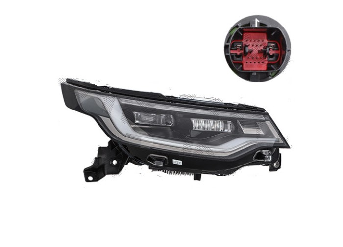 Far Land Rover Discovery, 11.2016-, montare fata, dreapta, Tip=Low; LED; electric; cu modul LED; cu unitate control LED; LED, VALEO
