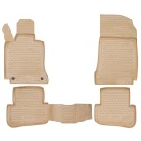 Covorase Auto Cauciuc Tavita Bej Mercedes Clasa C W204 2007-2014 ALM Presuri Interior