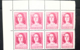 Cumpara ieftin Romania 1975 Lp 884 bloc de 8 timbre Ana Ipatescu nestampilat