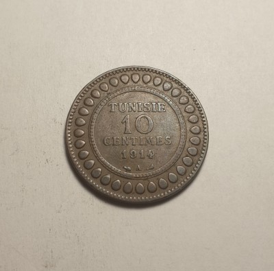 Tunisia 10 Centimes 1914 A foto