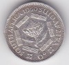 Africa de Sud 6 Pence 1950 Argint George VI Sextus Rex Moneda Straina