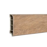 Plinta SPC Stejar Sipidan 2400x60x12 mm, Cant podea vinil, rezistent umiditate, montaj facil