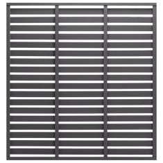 Gossi panou de gard, gri, 180x180 cm, wpc