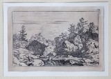 Allart van Everdingen ( 1621 - 1675 ) - Trei capre la rau, Secol 17