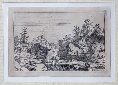 Allart van Everdingen ( 1621 - 1675 ) - Trei capre la rau, Secol 17 foto