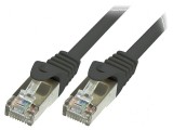 Cablaj Patch Cord F/UTP 6 litat CCA PVC negru 0,25m 26AWG, Logilink