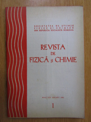 Revista de fizica si chimie, nr. 1, ianuarie 1988 foto