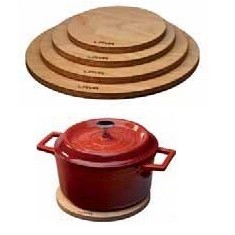 Blat rotund din lemn cu magnet, 28 cm