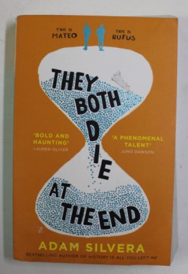 THEY BOTH DIE AT THE END by ADAM SILVERA , 2017 foto