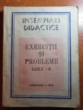 Manual - insemnari didactice - exercitii si probleme clasele 1-4 din anul 1985