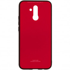 Husa Glass Case - Huawei Mate 20 Lite,Rosu foto