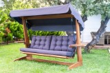 Cumpara ieftin Balansoar cu 3 locuri Viva 2400 Antracit 237x100x175 cm