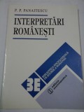 INTERPRETARI ROMANESTI - P.P. PANAITESCU