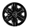 Set 4 capace roti Hubcaps fast black R16 pentru gama auto Daewoo, Autohelix MSA