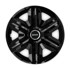 Set 4 capace roti Hubcaps fast black R15 pentru gama auto Daewoo