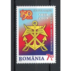 Romania 2009 - LP 1849 nestampilat - 150 de ani Statul Major al Armatei Romane