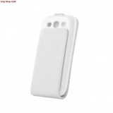 Husa Piele Apple iPhone 5/5S Slim Flip Plus, Alb