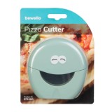 Cutter pizza, oțel inoxidabil, plastic, 10,2 x 10,2 x 2 cm