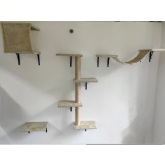 Perete de Escalada pentru Pisici, Set Modular, Design Interactiv si Distractiv