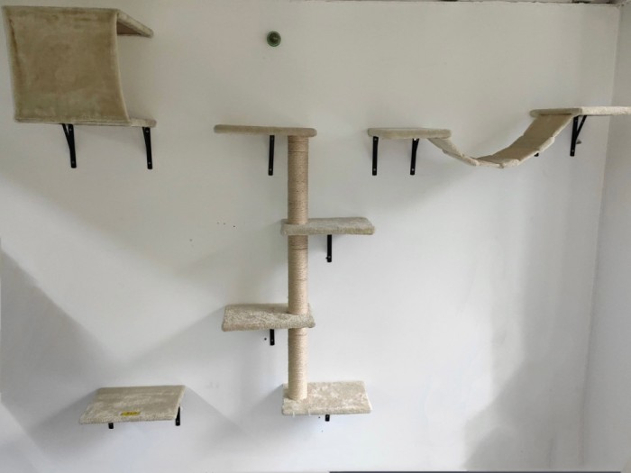 Perete de Escalada pentru Pisici, Set Modular, Design Interactiv si Distractiv