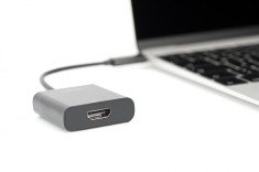 Adaptor TV/Monitor Digitus USB-C - 4K HDMI 30Hz 15cm foto