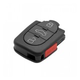 Carcasa cheie,after market,compatibila cu Audi 3 butoane, cu buton panica,fara logo