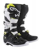 Cizme Piele Moto Alpinestars Tech 7 Mx Negru / Alb / Galben Marimea 15 2012014/12/15