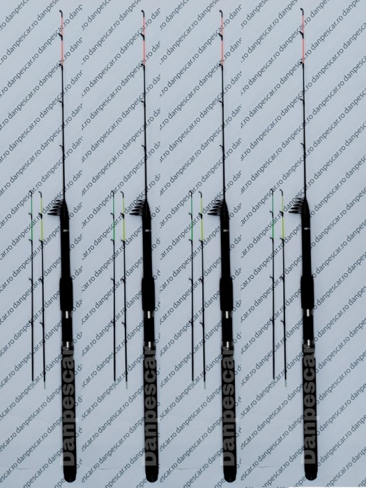 SET 4 Lansete fibra sticla ROBIN HAN Power tele feeder 3,60 metri 90-150gr