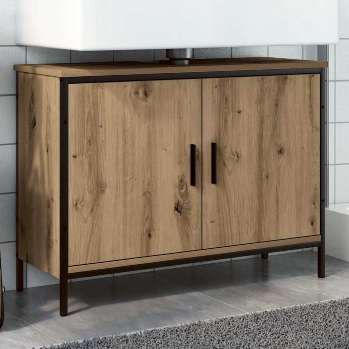 vidaXL Dulap de chiuvetă, stejar artizanal, 80x30x60 cm lemn prelucrat 857701