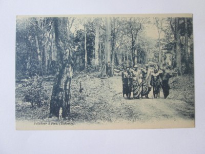 Carte postala Dahomey(1600-1904):vrajitori/vraci din Pira,necirculată cca.1900 foto