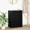 vidaXL Bufetă Stejar negru 57x34x76 cm Lemn prelucrat 861617