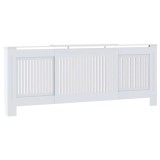 Mască Calorifer Alb MDF, Extensibilă 142-205 cm, Raft Superior, Decorativă