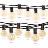 Ghirlandă Luminoasă LED 26m, 50+2 Becuri G40 Incluse (pe filet), Lumină Caldă