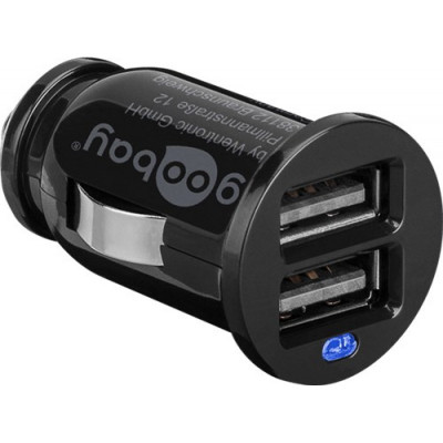 Incarcator auto Goobay, 2 x USB, 2.1 A foto