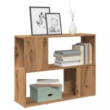 Gossi dulap cu carti/separator de camera stejar artisan 80x24x63 cm
