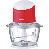 Tocator de legume Heinner HMC-K500WHR, 500W, bol din sticla 1L, 2 cutite inox