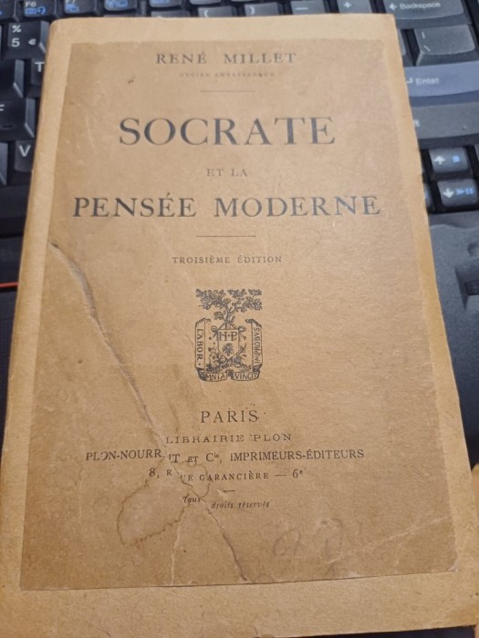 Rene Millet - Socrate et la pensee moderne