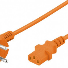 Cablu alimentare PC IEC C13 5m Orange, Goobay G95290